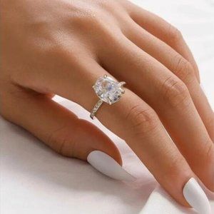 Silver Gemstone Ring